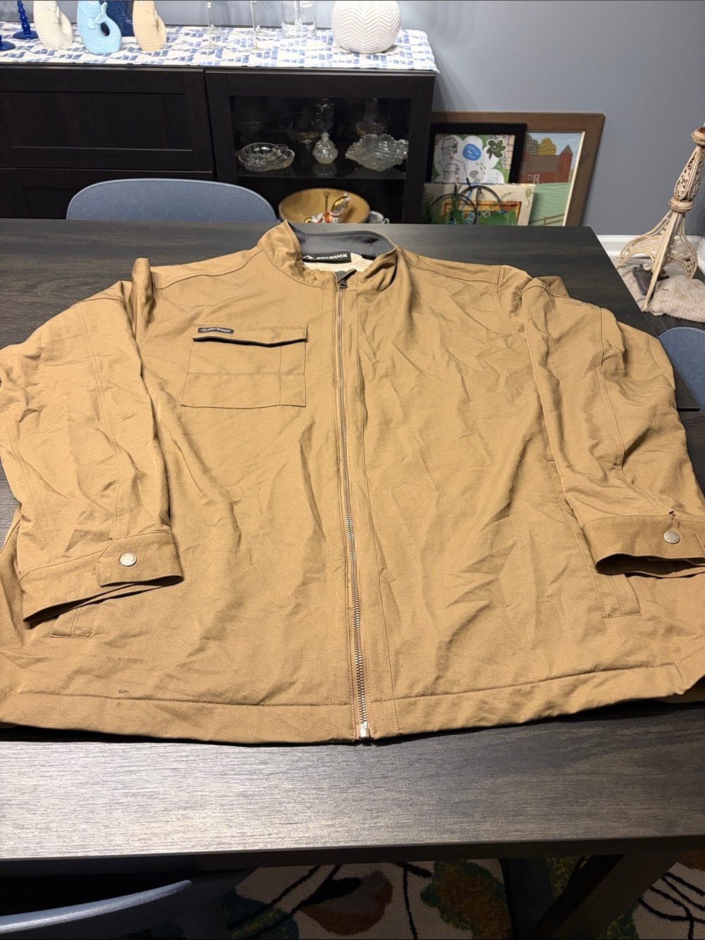 DRI DUCK Ace Woven Stretch Soft Shell Jacket 2XL Field Khaki Full Zip